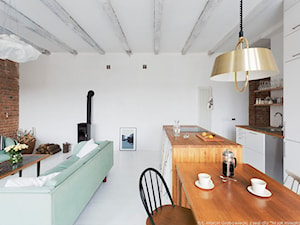 Salon z aneksem kuchennym - zdjęcie od ESTU architektura wnętrz