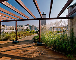 Ogród na dachu - Średni taras z przodu domu z tyłu domu - zdjęcie od HADIKA - Homebook