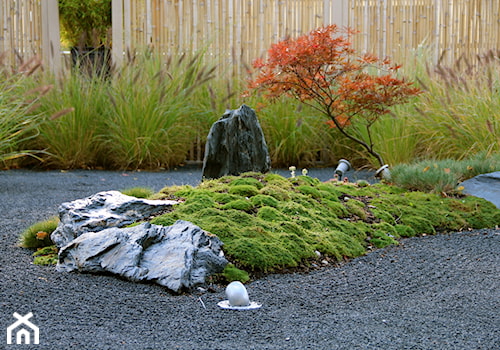 Ogród japoński - Średni ogród japoński za domem - zdjęcie od HADIKA