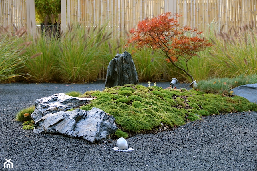 Ogród japoński - Średni ogród japoński za domem - zdjęcie od HADIKA