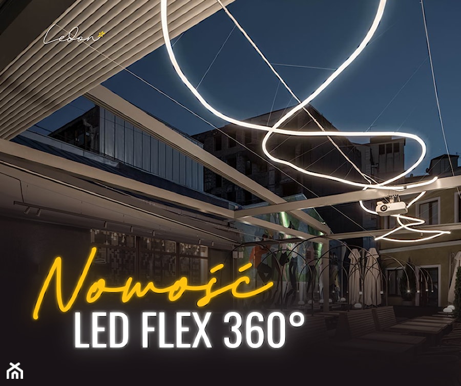 Led Flex 360 nadaje się również jako oświetlenie zewnętrzne - zdjęcie od Ledon Design