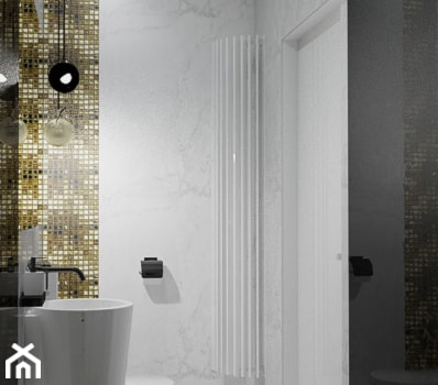 łazienka z prysznicem - zdjęcie od studio m Katarzyna Kosieradzka