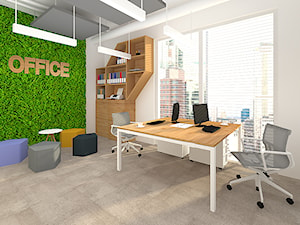Małe biuro - Wnętrza publiczne - zdjęcie od Karolina Kulesza - projektowanie wnętrz