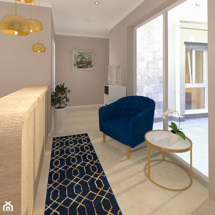 Recepcja hotelowa - Gibraltar - zdjęcie od Karolina Kulesza - projektowanie wnętrz
