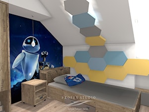 Kosmiczny pokój dziecka dla małego kosmonauty - zdjęcie od PROFES STUDIO Sylwia Fabjan-Jaros -Architekt wnętrz
