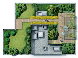 Ogród na dachu - zdjęcie od EMSIDE Architektura Krajobrazu