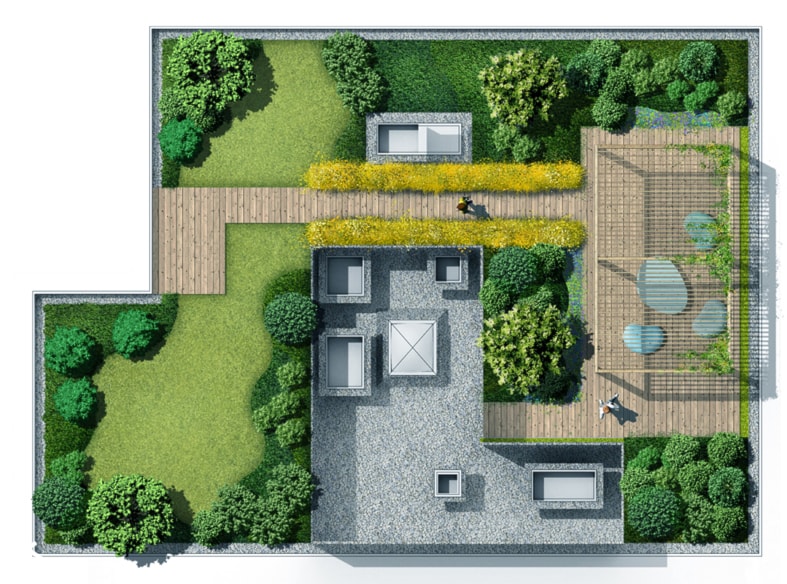 Ogród na dachu - zdjęcie od EMSIDE Architektura Krajobrazu - Homebook