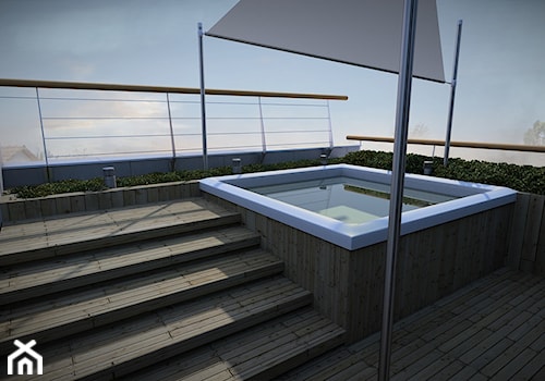 jacuzzi na dachu - zdjęcie od EMSIDE Architektura Krajobrazu