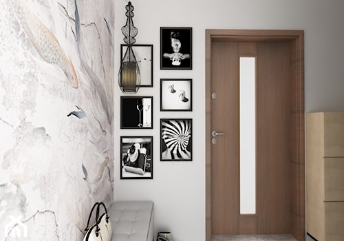 elegancki dom - Średni szary hol / przedpokój, styl nowoczesny - zdjęcie od tarna design studio
