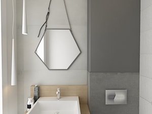 elegancki dom - Mała bez okna łazienka, styl nowoczesny - zdjęcie od tarna design studio