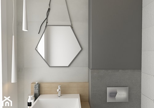 elegancki dom - Mała bez okna łazienka, styl nowoczesny - zdjęcie od tarna design studio