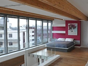 apartament 200m2 Kraków Podgórze - Sypialnia, styl nowoczesny - zdjęcie od tarna design studio