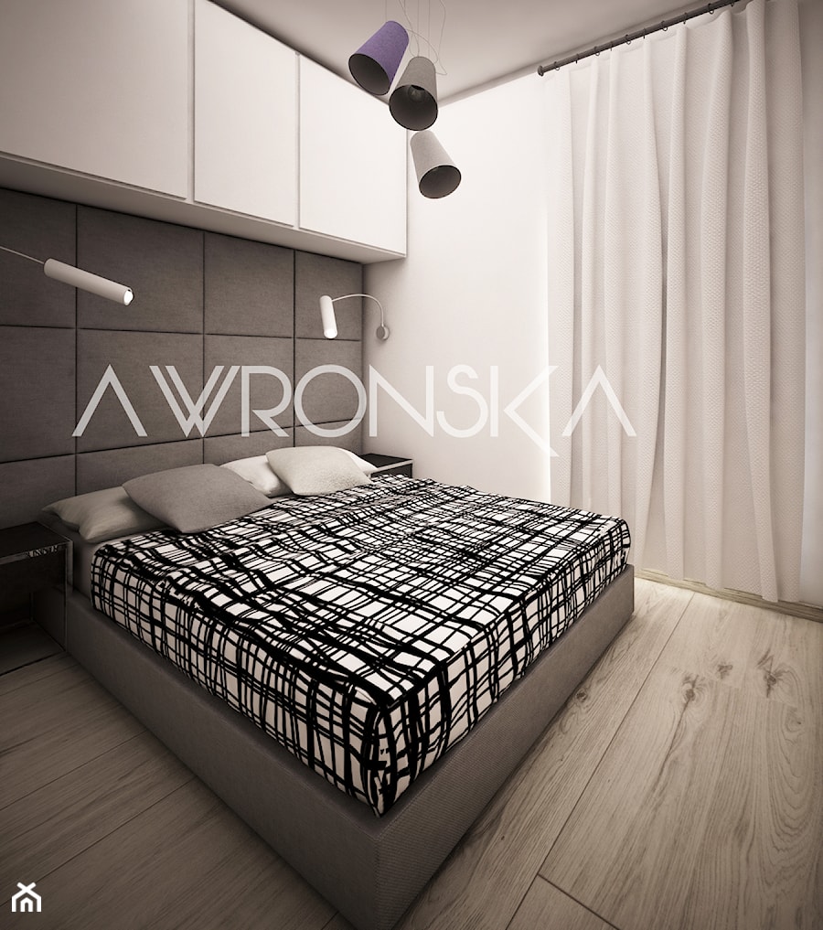 Apartamenty Poznańska - Sypialnia, styl nowoczesny - zdjęcie od Ada Wrońska