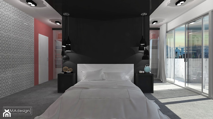 Sypialnia z garderobą - zdjęcie od LAMAdesign