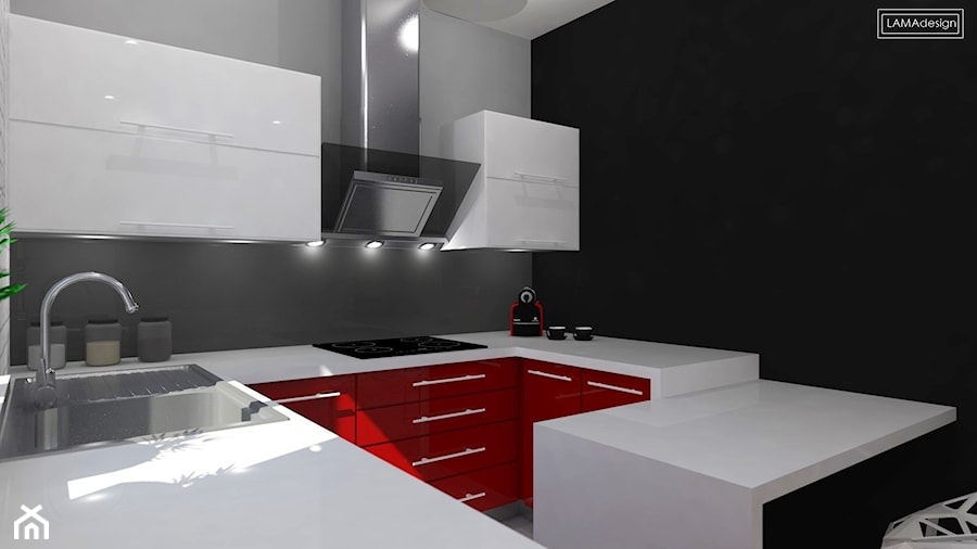 Kuchnia Czerwień - zdjęcie od LAMAdesign