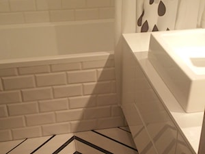 Remont małej łazienki - Mała bez okna łazienka, styl nowoczesny - zdjęcie od Agnieszka Reda