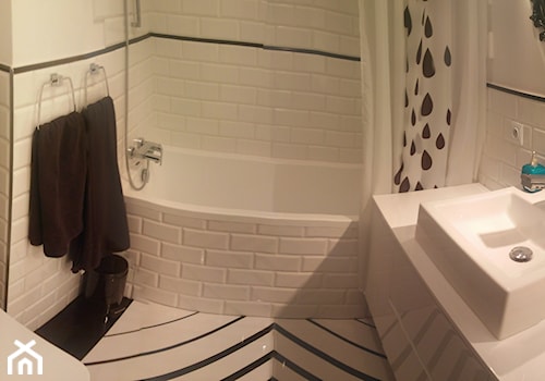 Remont małej łazienki - Mała bez okna łazienka, styl nowoczesny - zdjęcie od Agnieszka Reda
