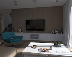 Wnętrze domu szeregowego - Salon, styl nowoczesny - zdjęcie od studio dizajner - Homebook
