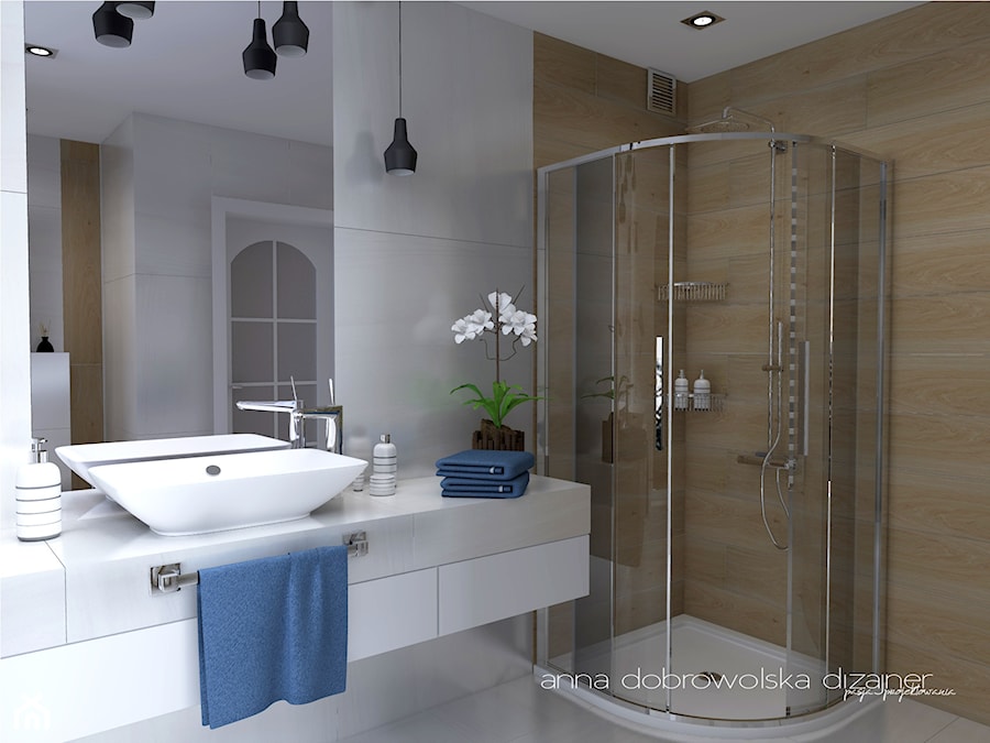 Projekt łazienki - Łazienka, styl nowoczesny - zdjęcie od studio dizajner