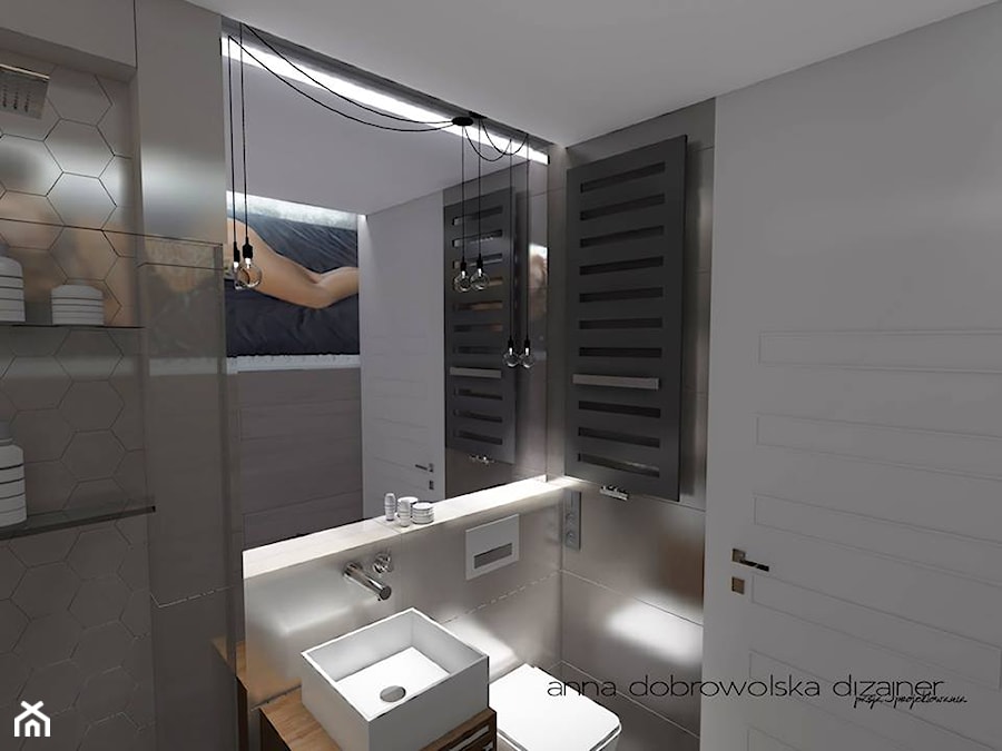 Wnętrze małej łazienki - Łazienka, styl nowoczesny - zdjęcie od studio dizajner