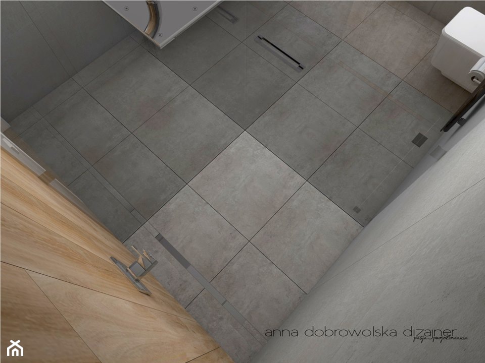 Kolejna łazienka z serii betonowych. - Łazienka, styl nowoczesny - zdjęcie od studio dizajner - Homebook