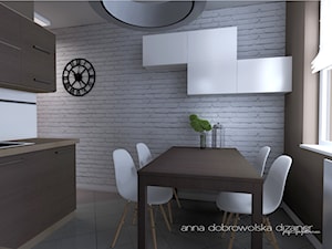 Wnętrze holu, kuchni oraz salonu - zdjęcie od studio dizajner