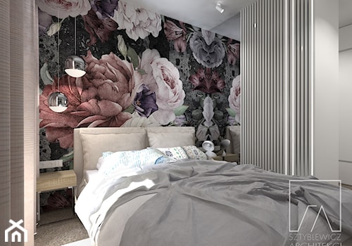 MIESZKANIE // WARSZAWA // BEMOWO - Średnia biała sypialnia, styl nowoczesny - zdjęcie od SZTYBLEWICZ_architekci