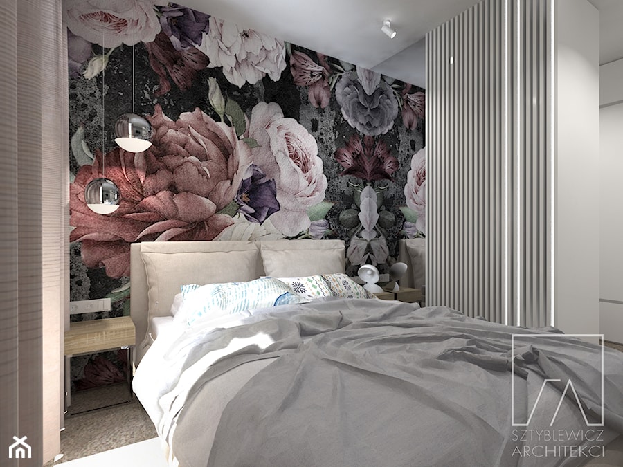MIESZKANIE // WARSZAWA // BEMOWO - Średnia biała sypialnia, styl nowoczesny - zdjęcie od SZTYBLEWICZ_architekci