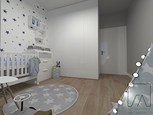 POKOIK DZIECKA // POZNAŃ MALTA - Średni szary pokój dziecka dla niemowlaka dla chłopca dla dziewczynki, styl skandynawski - zdjęcie od SZTYBLEWICZ_architekci