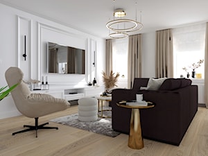 Mieszkanie modern classic. 2021 - Salon, styl nowoczesny - zdjęcie od ap. studio architektoniczne Aurelia Palczewska