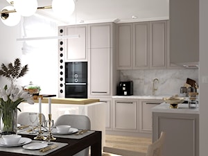 Mieszkanie modern classic. 2021 - Kuchnia, styl glamour - zdjęcie od ap. studio architektoniczne Aurelia Palczewska