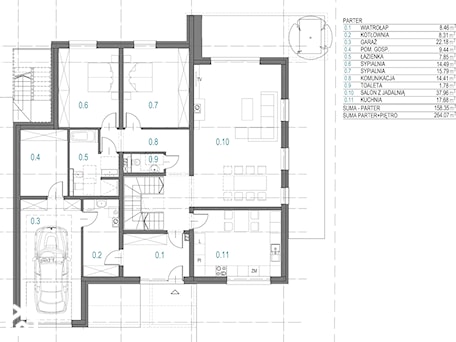 Aranżacje wnętrz - Domy: DOM 'Z KLINKIEREM' - DOKTOR ARCHITEKCI. Przeglądaj, dodawaj i zapisuj najlepsze zdjęcia, pomysły i inspiracje designerskie. W bazie mamy już prawie milion fotografii!