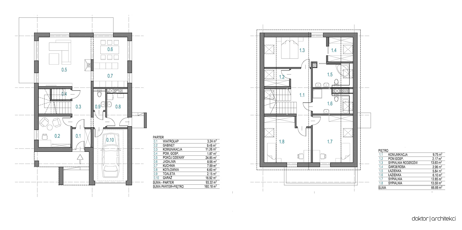 DOM 'OPTYMALNY', Sadków- rzut - zdjęcie od DOKTOR ARCHITEKCI - Homebook