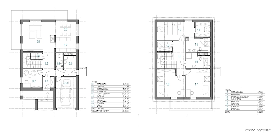 DOM 'OPTYMALNY', Sadków- rzut - zdjęcie od DOKTOR ARCHITEKCI