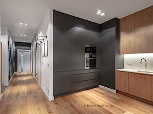 PROJEKT I REALIZACJA WNĘTRZA APARTAMENTU / interior design - Hol / przedpokój, styl nowoczesny - zdjęcie od POLAK STUDIO