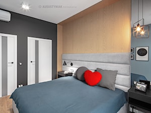 PROJEKT I REALIZACJA WNĘTRZA APARTAMENTU / interior design - Sypialnia, styl nowoczesny - zdjęcie od POLAK STUDIO