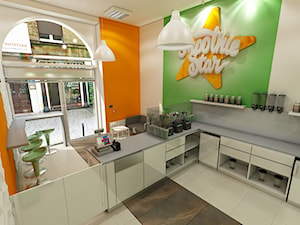 Projekt wnętrza gastronomicznego Smoothie Star w Krakowie - zdjęcie od Marengo Architektura Wnętrz Anna Knofliczek-Roman