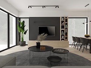 Projekt 55 - Salon, styl minimalistyczny - zdjęcie od PASS architekci