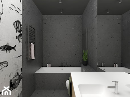 Aranżacje wnętrz - Łazienka: Projekt 54 - Łazienka, styl minimalistyczny - PASS architekci. Przeglądaj, dodawaj i zapisuj najlepsze zdjęcia, pomysły i inspiracje designerskie. W bazie mamy już prawie milion fotografii!