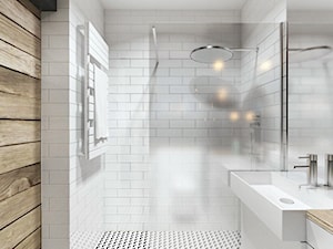projekt 15 - Mała bez okna łazienka, styl industrialny - zdjęcie od PASS architekci