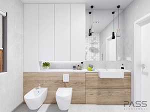 Projekt 18 - Mała średnia łazienka, styl skandynawski - zdjęcie od PASS architekci