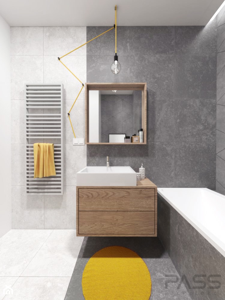 Projekt 30 - Mała bez okna łazienka, styl nowoczesny - zdjęcie od PASS architekci