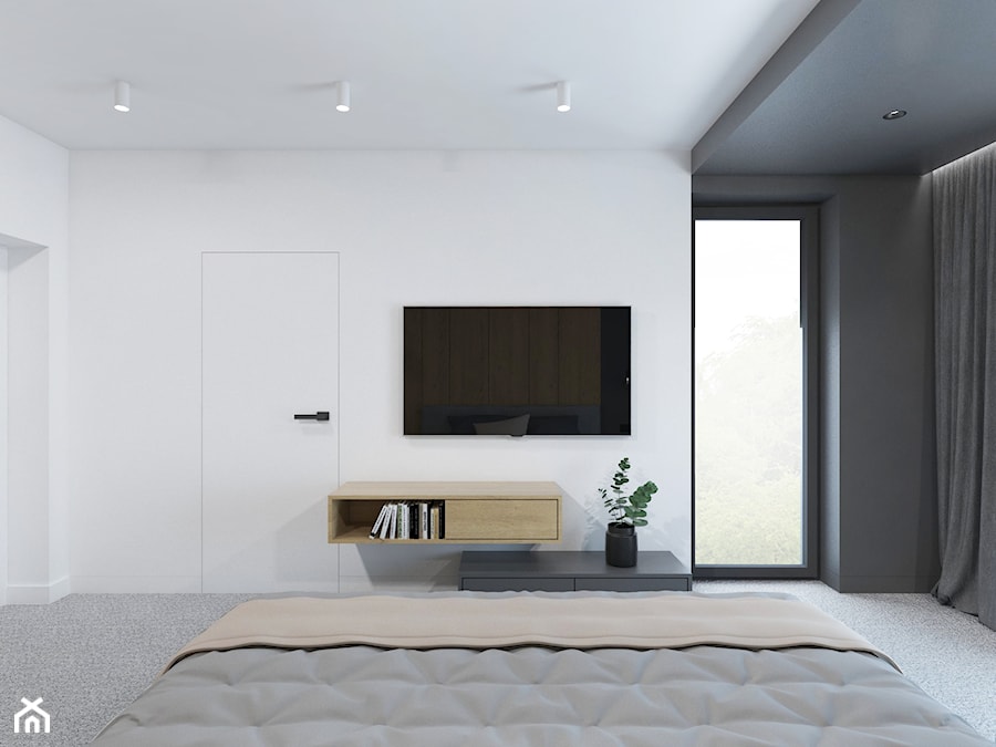 Projekt 60 - Sypialnia, styl minimalistyczny - zdjęcie od PASS architekci