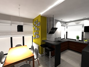 projekt nowoczesnego apartamentu - Jadalnia, styl nowoczesny - zdjęcie od pracowania projektowa Danieli Czachowskiej