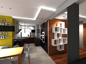 projekt nowoczesnego apartamentu - Kuchnia, styl nowoczesny - zdjęcie od pracowania projektowa Danieli Czachowskiej