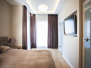 nowoczesny apartament - Sypialnia, styl nowoczesny - zdjęcie od pracowania projektowa Danieli Czachowskiej