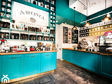 Aranżacje wnętrz - Wnętrza publiczne: Aroma Coffee - 370studio. Przeglądaj, dodawaj i zapisuj najlepsze zdjęcia, pomysły i inspiracje designerskie. W bazie mamy już prawie milion fotografii!