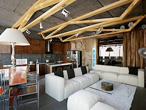 Aerobus Loft Moscow - Salon, styl nowoczesny - zdjęcie od Shtantke Interior Design