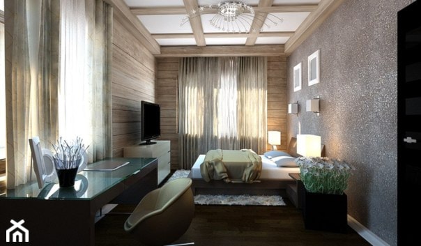 Private House in Moscow - Sypialnia, styl nowoczesny - zdjęcie od Shtantke Interior Design