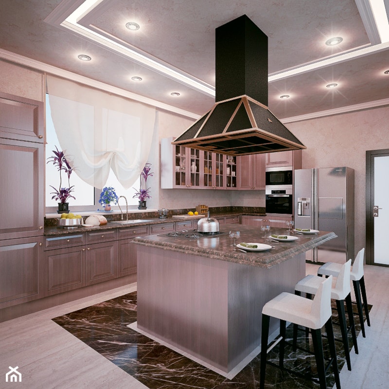 Pakhra - Villa in Moscow - Kuchnia, styl tradycyjny - zdjęcie od Shtantke Interior Design